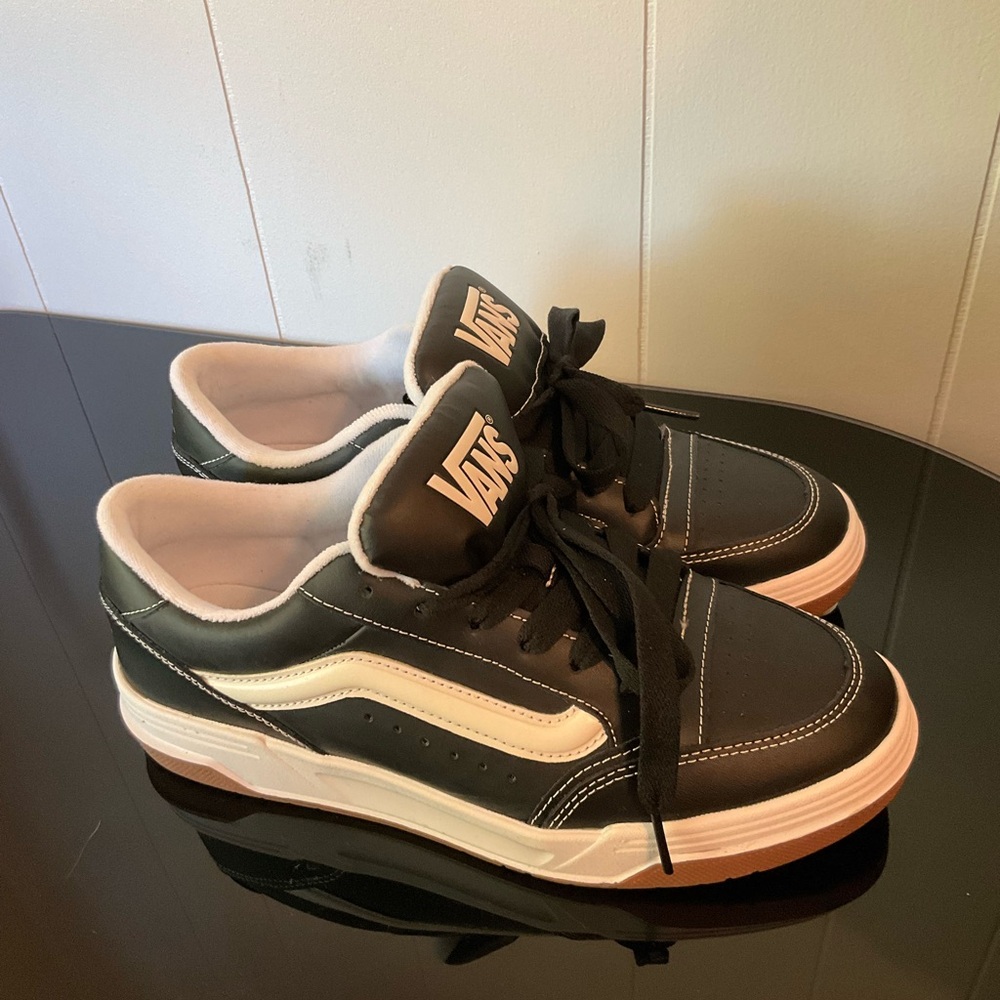 Vans Black & White Low-Top Skate Sneakers